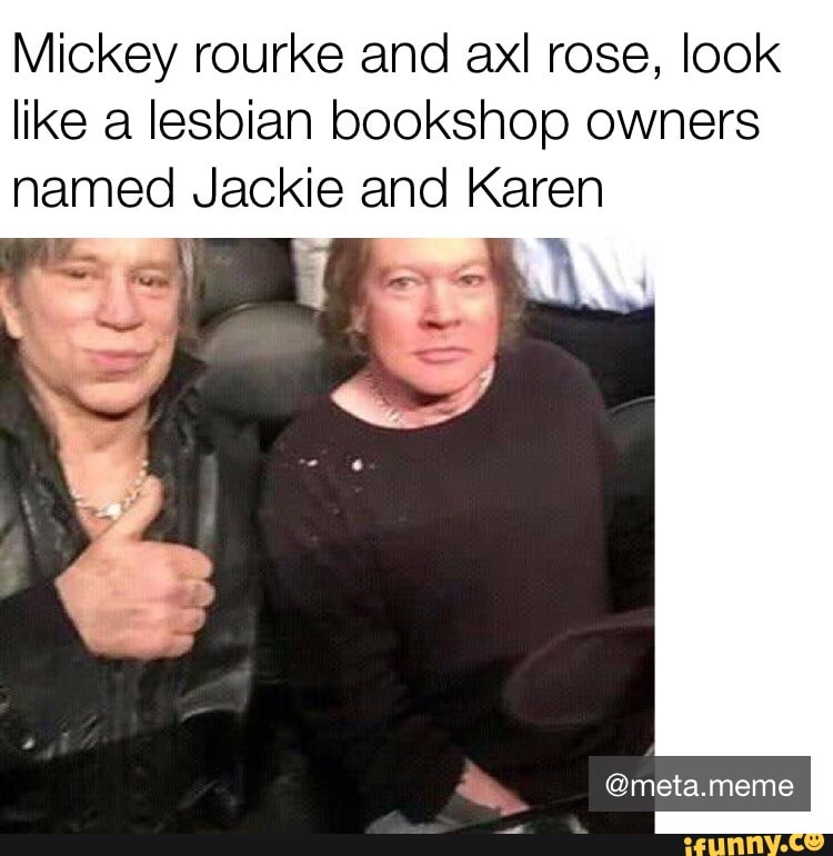 Axl rose mickey rourke