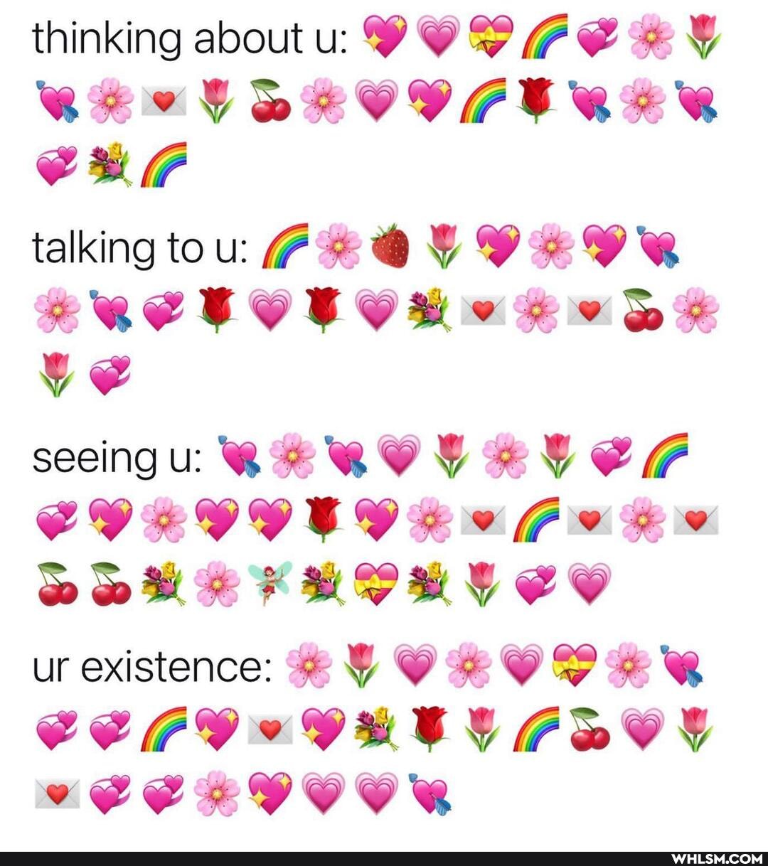 thinking about u: YO #Y
talking tou:
seeing RE ROY HY CF
ur existence: Y OH CEFI VGUECVALGDY
