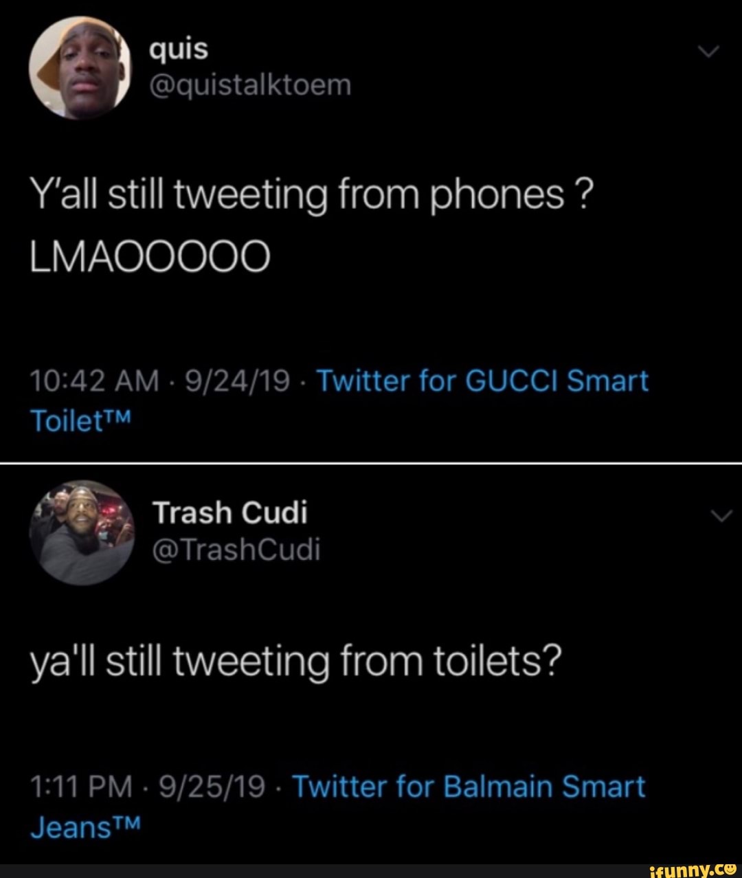 GUCCI Smart ya'll still tweeting from 