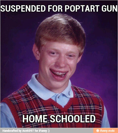 SUSPENDED FOR POPTART GUN