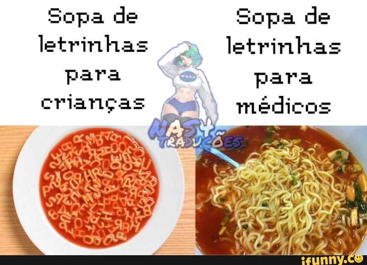 Sopa de Sopa de letrinhas letrinhas para para
crianças médicos