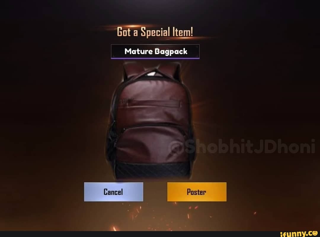 Mature Bagpack