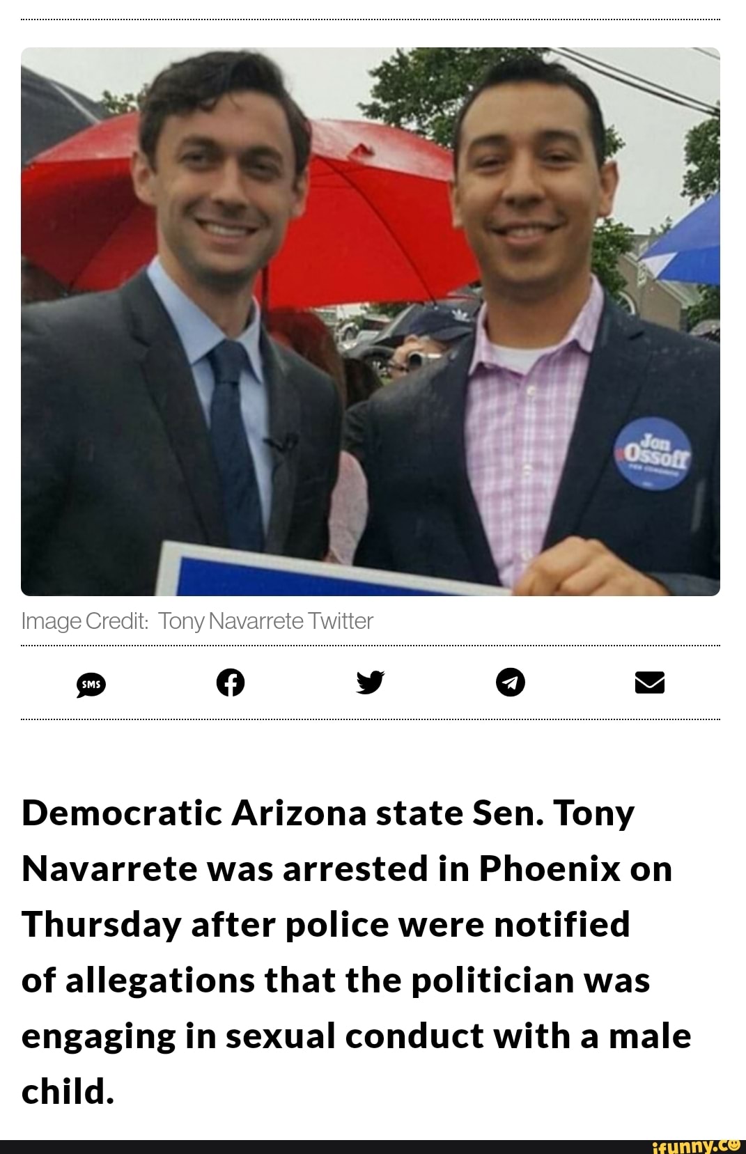 Tony Navarrete Twitter Democratic Arizona state Sen. Tony Navarrete was