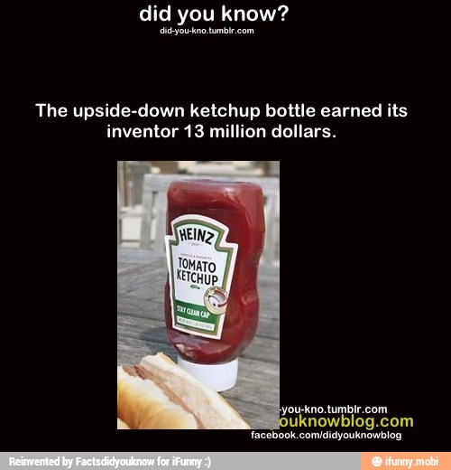 Did You Know? The Upside-down Ketchup Bottle Earned Its Inventor 13 