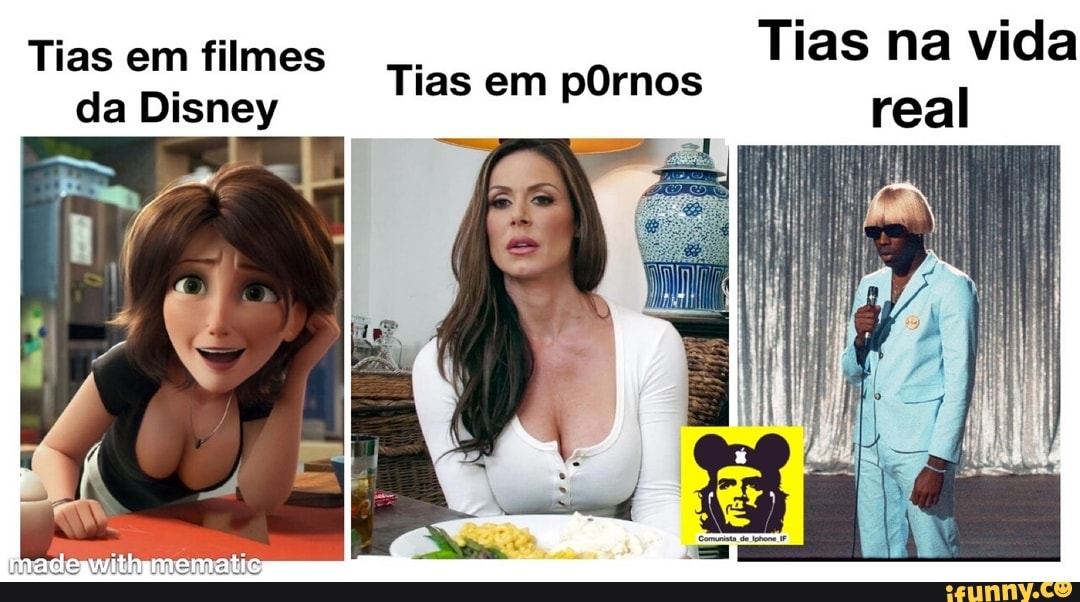 Tias em filmes Tias na vida real da Disney
Tias em pOrnos real