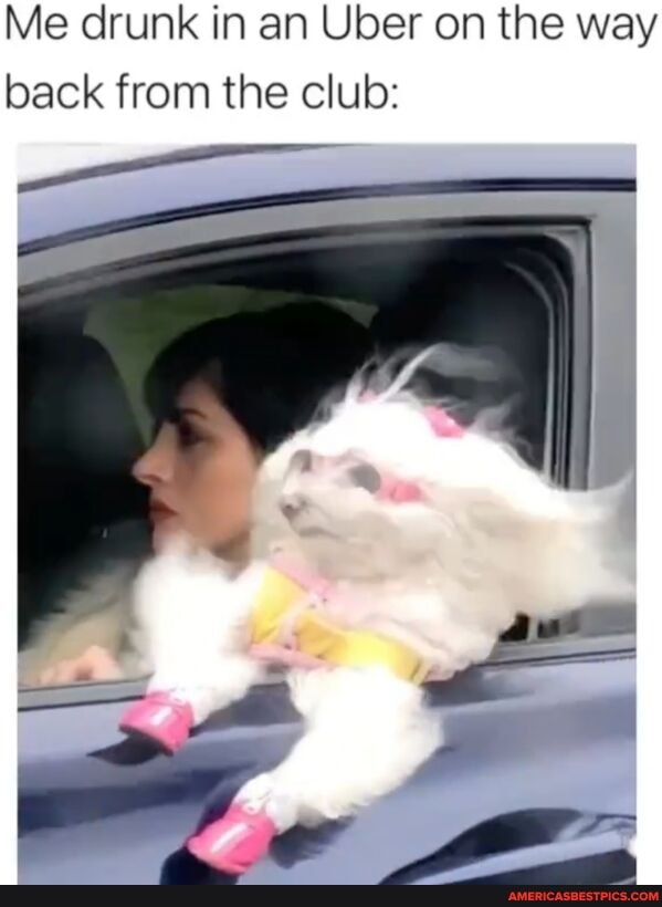 Me drunk in an Uber on the way back from the club: