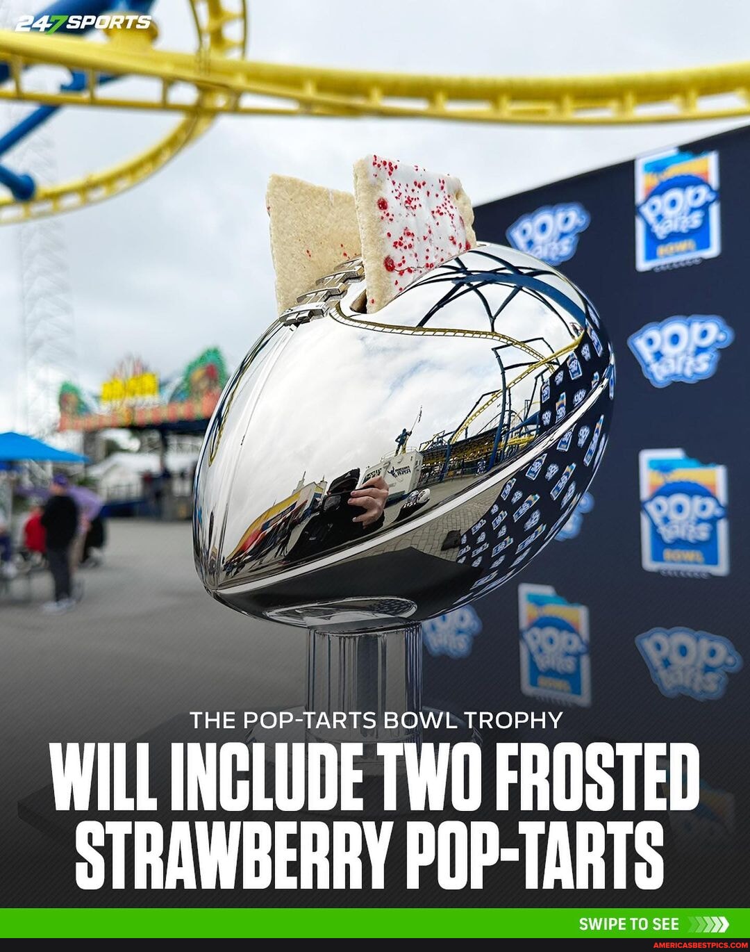 The 2023 PopTarts Bowl Trophy has been unveiled 🔥 Is this the best