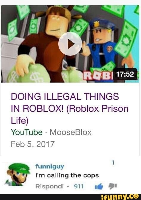 Doing Illegal Things In Roblox Roblox Prison Life Youtube