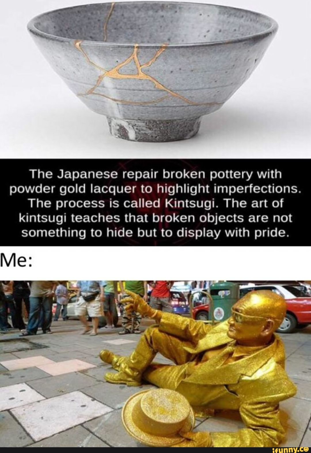 fixing broken objects with gold