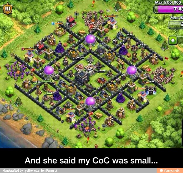 And she said my CoC was small... - And she said my CoC was small...