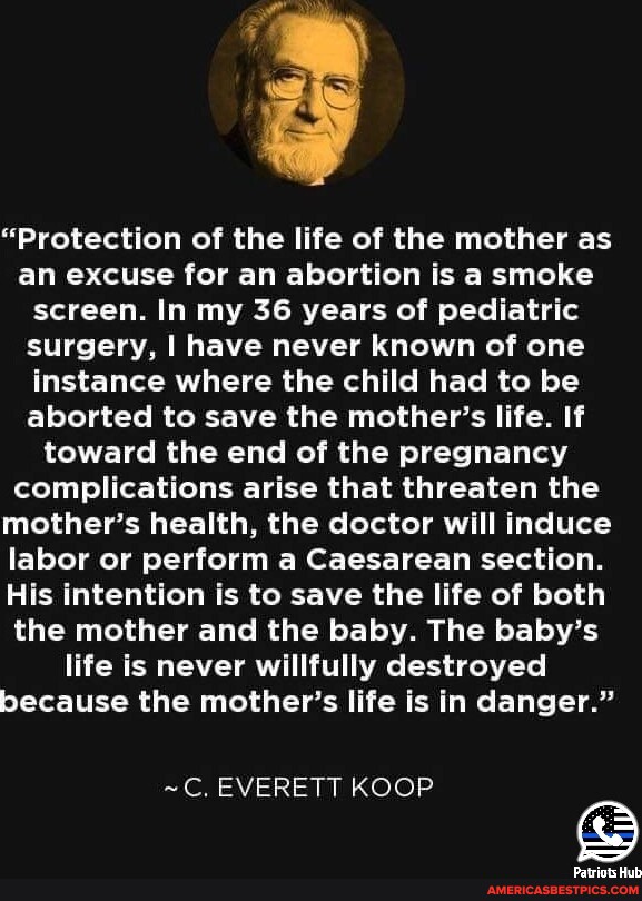 "Protection Of The Life Of The Mother As An Excuse For An Abortion Is A ...