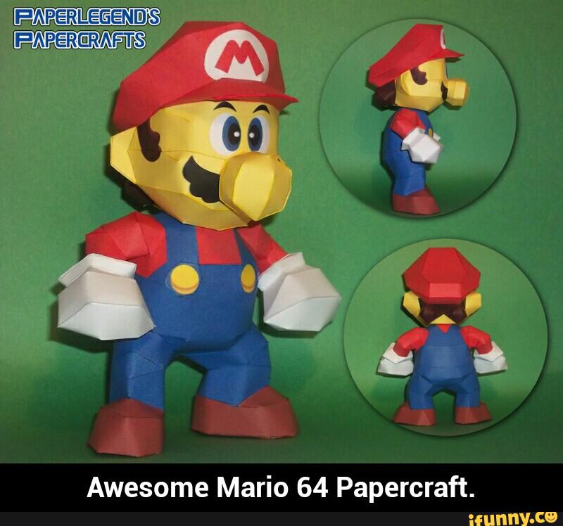 I Awesome Mario 64 Papercraft. - Awesome Mario 64 Papercraft. - )