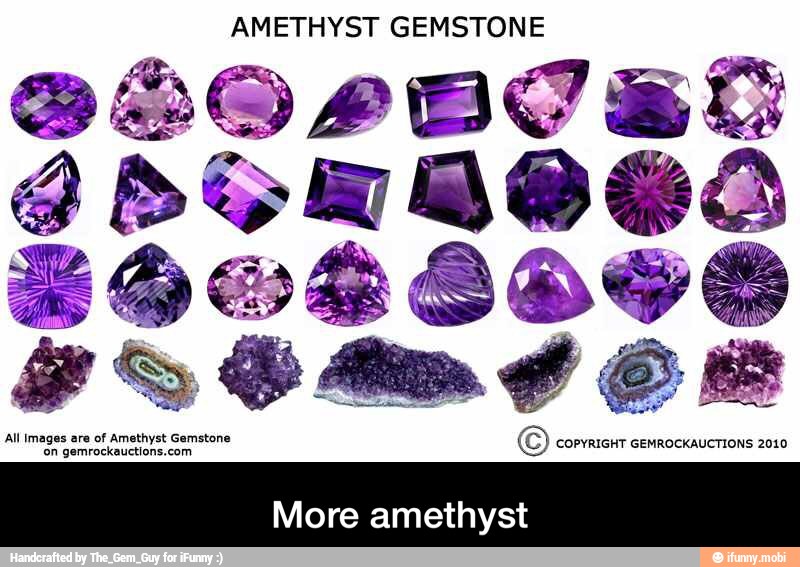 AMETHYST GEMSTONE - More amethyst