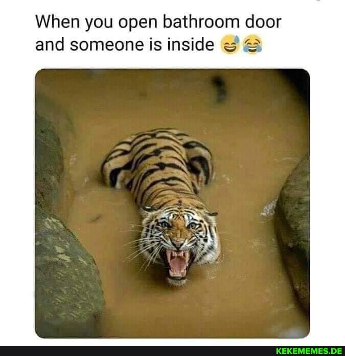 When you open bathroom door and someone is inside 43