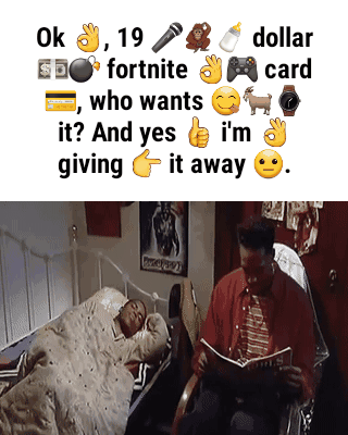 Ok 19 Dollar Cd Fortnite Card Who Wants W It And Yes I M Giving It Away Ifunny