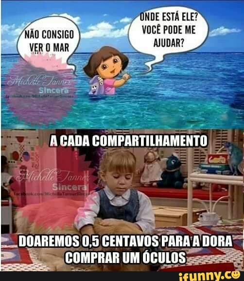 hed
E
"DOAREMOS 0,5 CENTAVOS! PARAR DORA
COMPRAR UM OcuLOS==