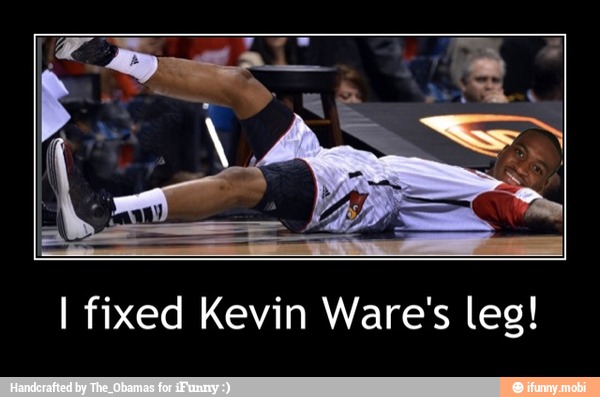 I fixed Kevin Ware's leg! - I fixed Kevin Ware's leg!