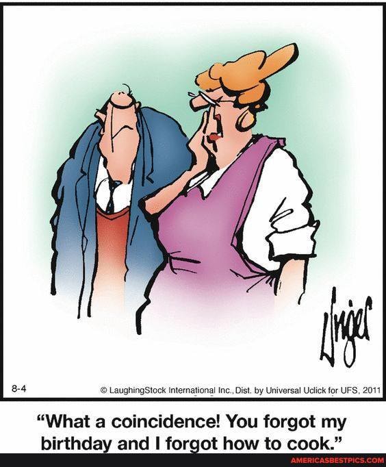 LaughingStock international Inc., Dist. by Universal Uclick for UFS, 2011
"What a coincidence! You forgot my