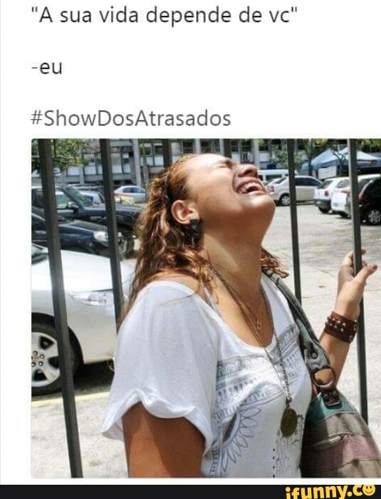 "A sua vida depende de vc"