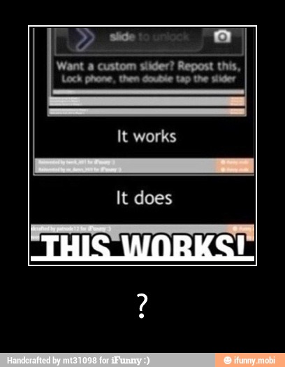 Want stider? Repost this,
Loch phone. then double tap the sider
It works - ?