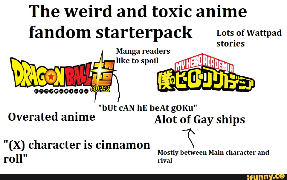 The weird and toxic anime fandom starterpack tots ofwatpaa stories Manga  readers like to spoil 