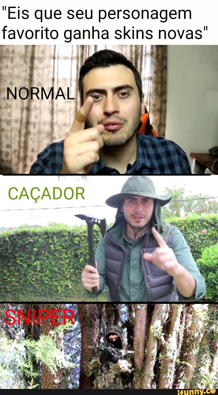 "Eis que seu personagem
favorito ganha skins novas"