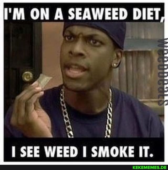 I'M ON A SEAWEED DIET
PWLEULP LE RP RO
AL
SEE WEED SMOKE IT.