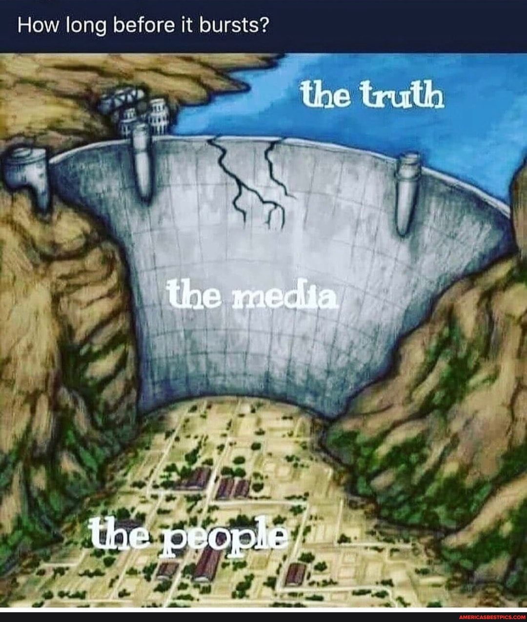 How long before it bursts?
the media
the people.
