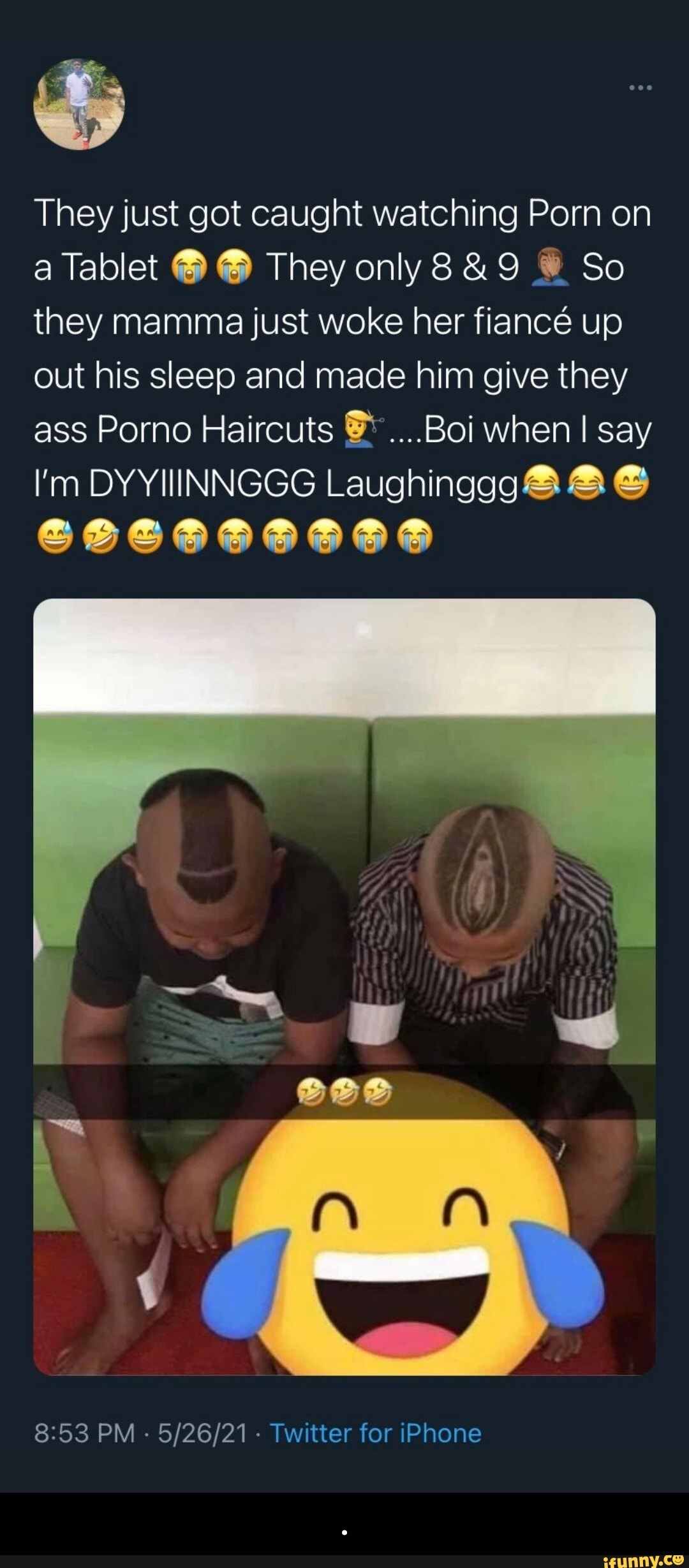 They just got caught watching Porn on a Tablet They only So they mamma just  woke