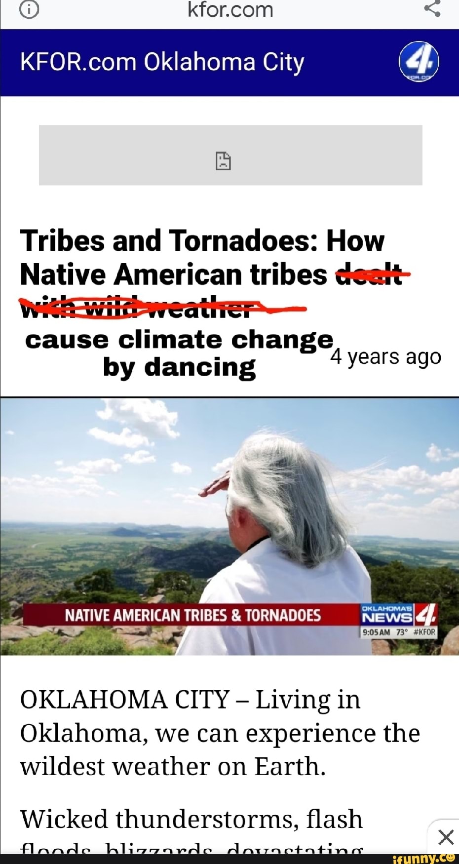 Oklahoma City Tribes and Tornadoes How Native American tribes deait