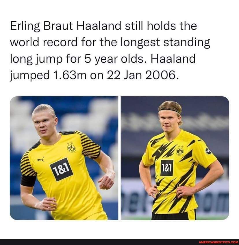 Erling Braut Haaland Still Holds The World Record For The Longest ...