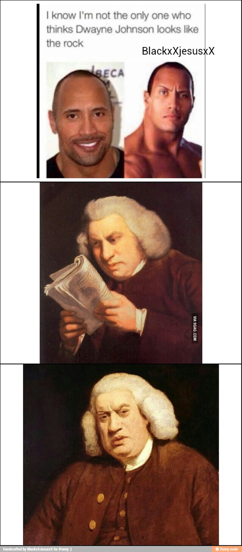 I know I'm not th
thinks Dwayne Jo
the rock