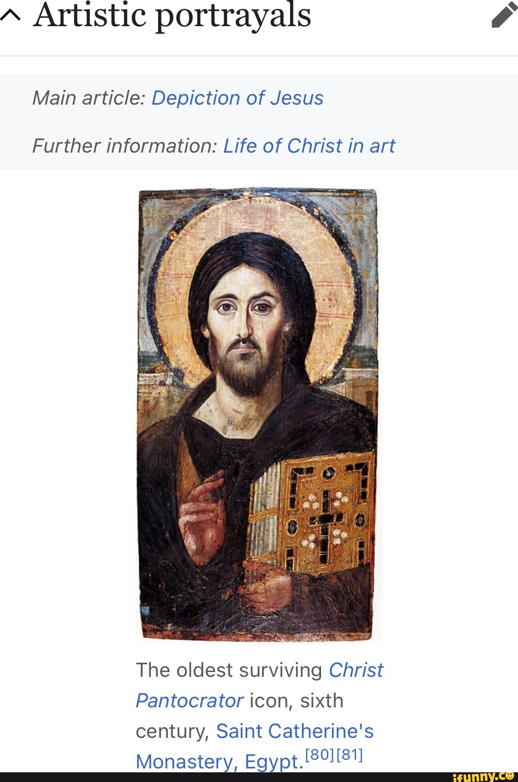 Artistic Portrayals Main Article: Depiction Of Jesus Further ...