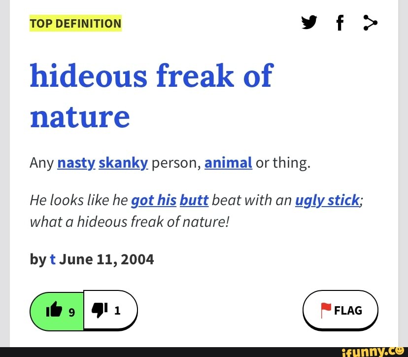 Freak Of Nature Meaning