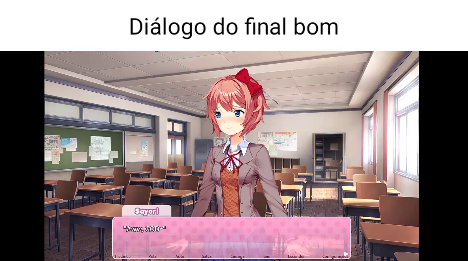 Hello Natsuki from Hello Sayori from Exit Music - iFunny Brazil