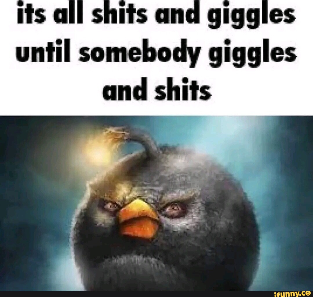 Its all shits and giggies until somebody giggles and shits - iFunny