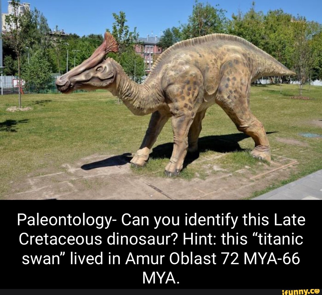 Paleontology- Can you identify this Late Cretaceous dinosaur? Hint ...