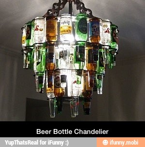 Beer Bottle Chandelier - Beer Bottle Chandelier