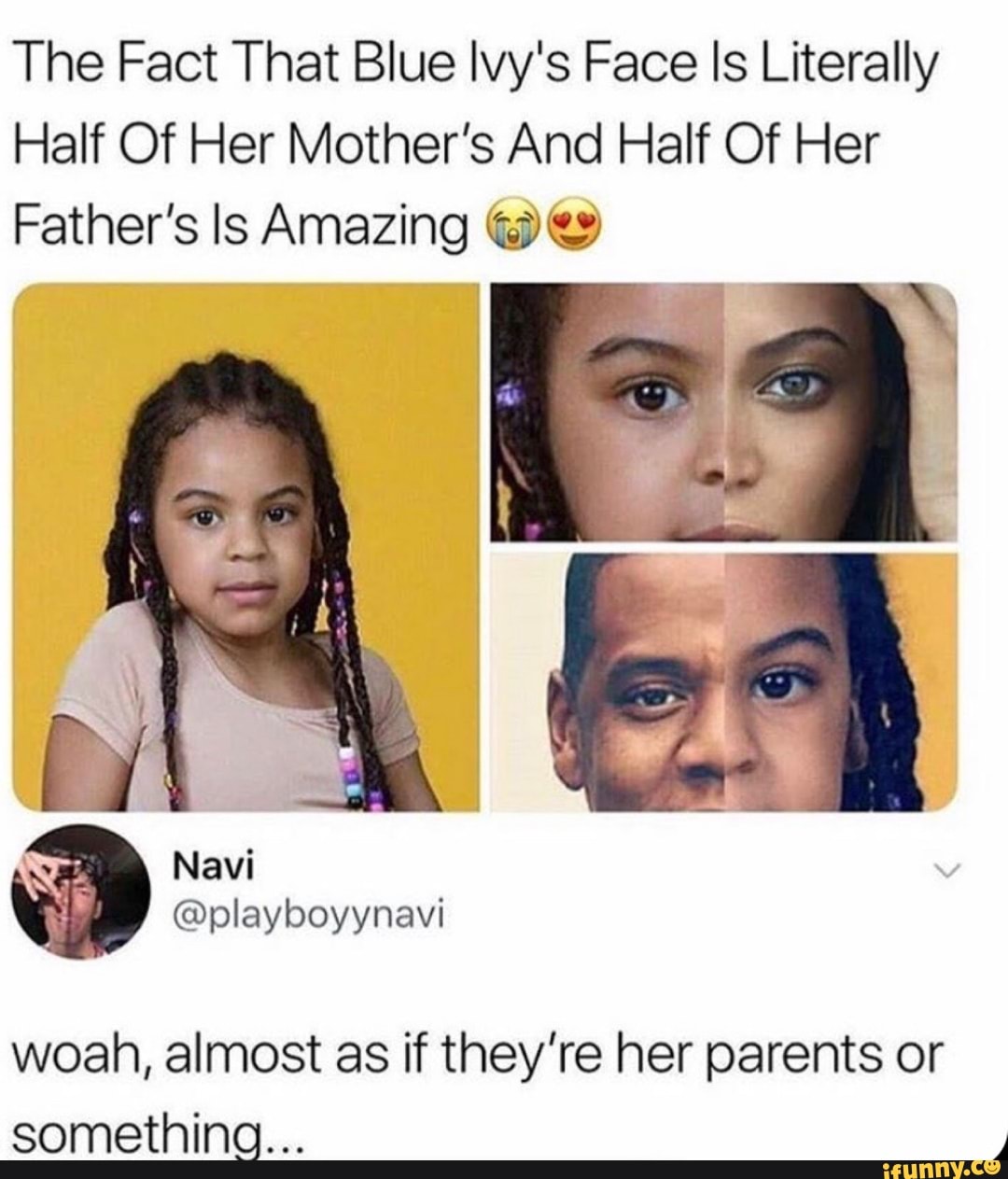 The Fact That Blue Ivy's Face Is Literally Half Of Her Mother's And ...