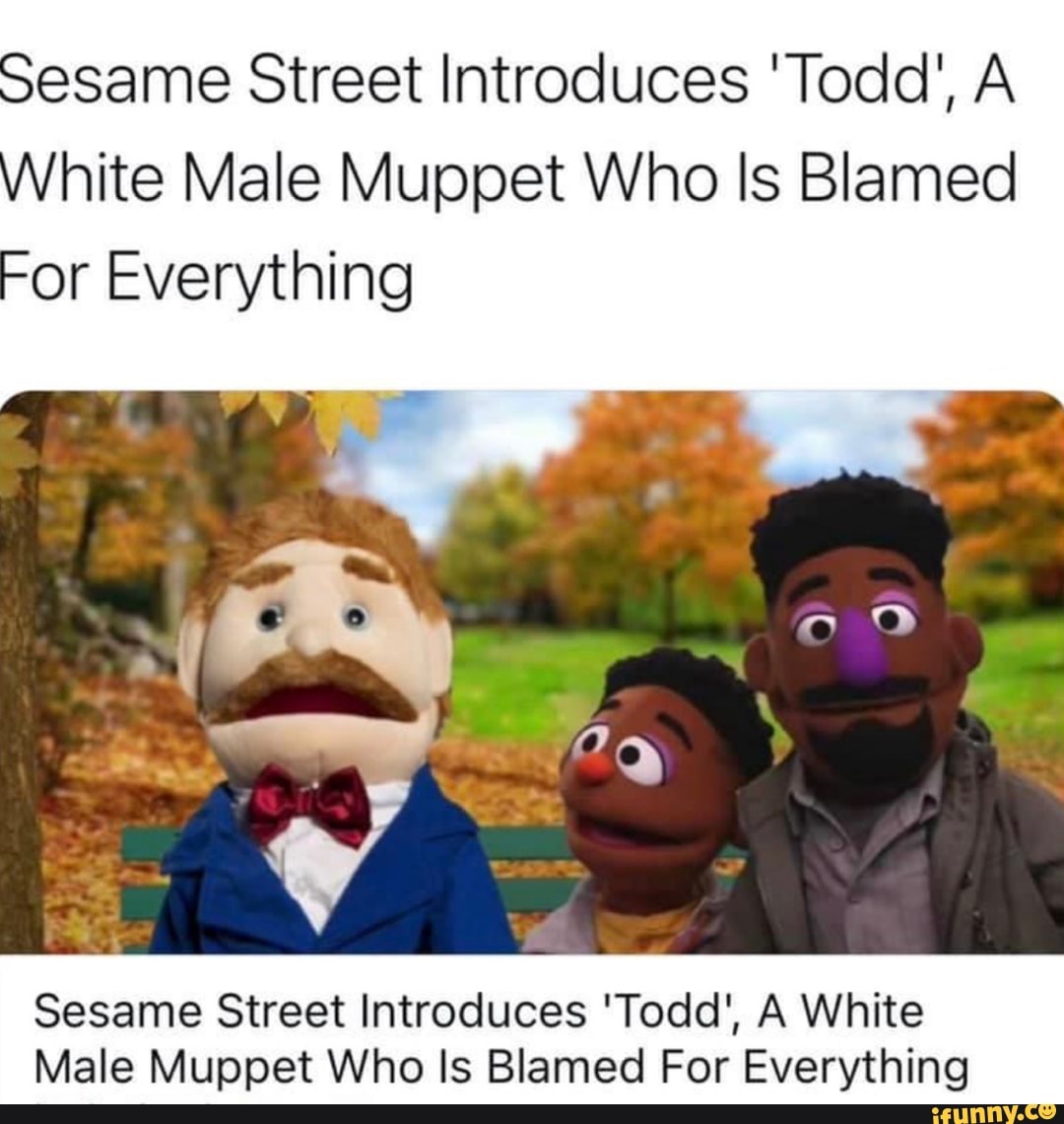 Sesame Street Introduces 'Todd', A White Male Muppet Who Is Blamed For ...