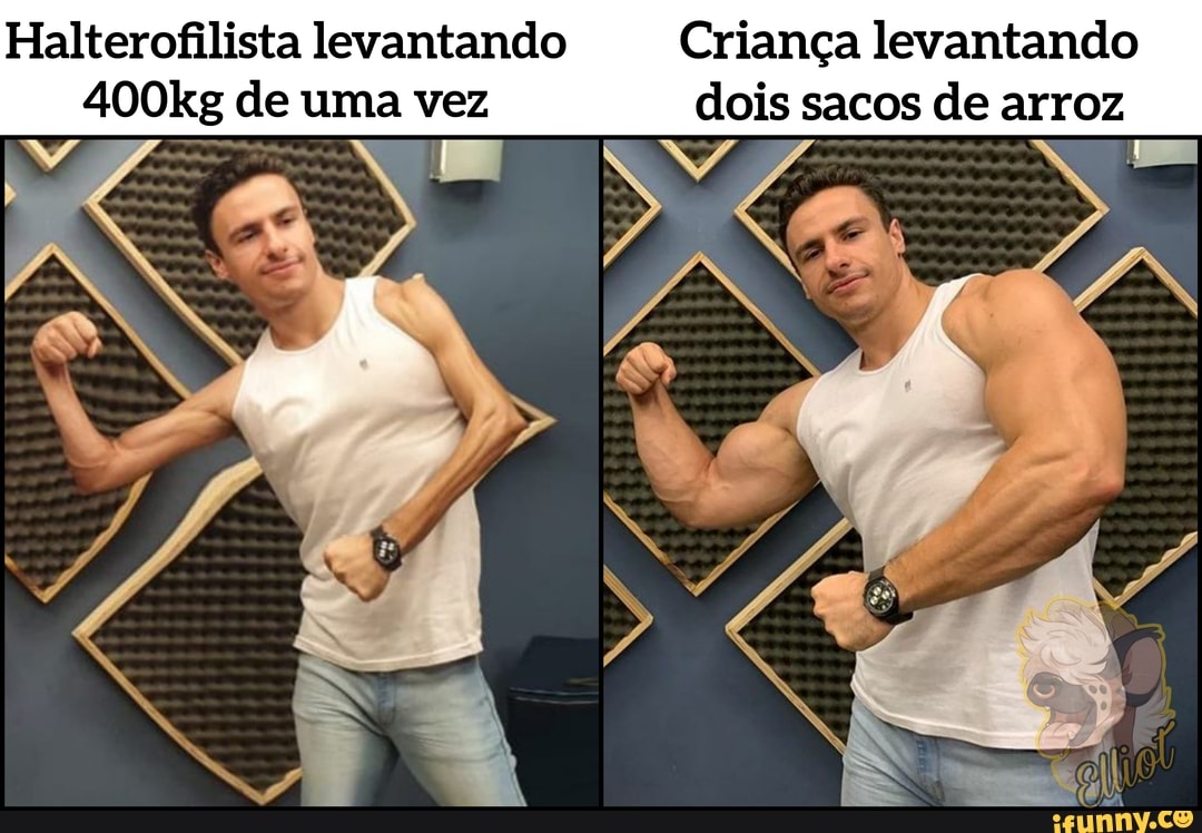Halterofilista levantando Criança levantando
400kg de uma vez dois sacos de arroz mm