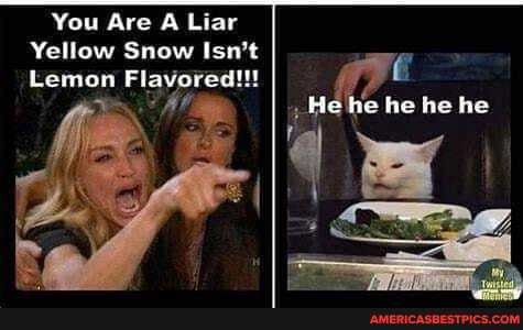You Are & Liar
Yellow Snow Isn't
Lemon Flavored!!!
He he he he he