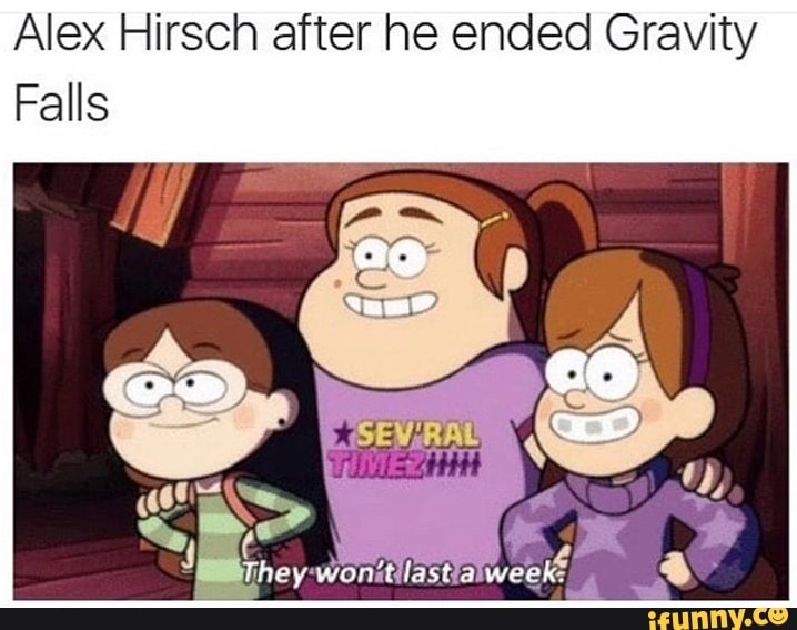 Alex Hirsch after he ended Gravity Falls - iFunny