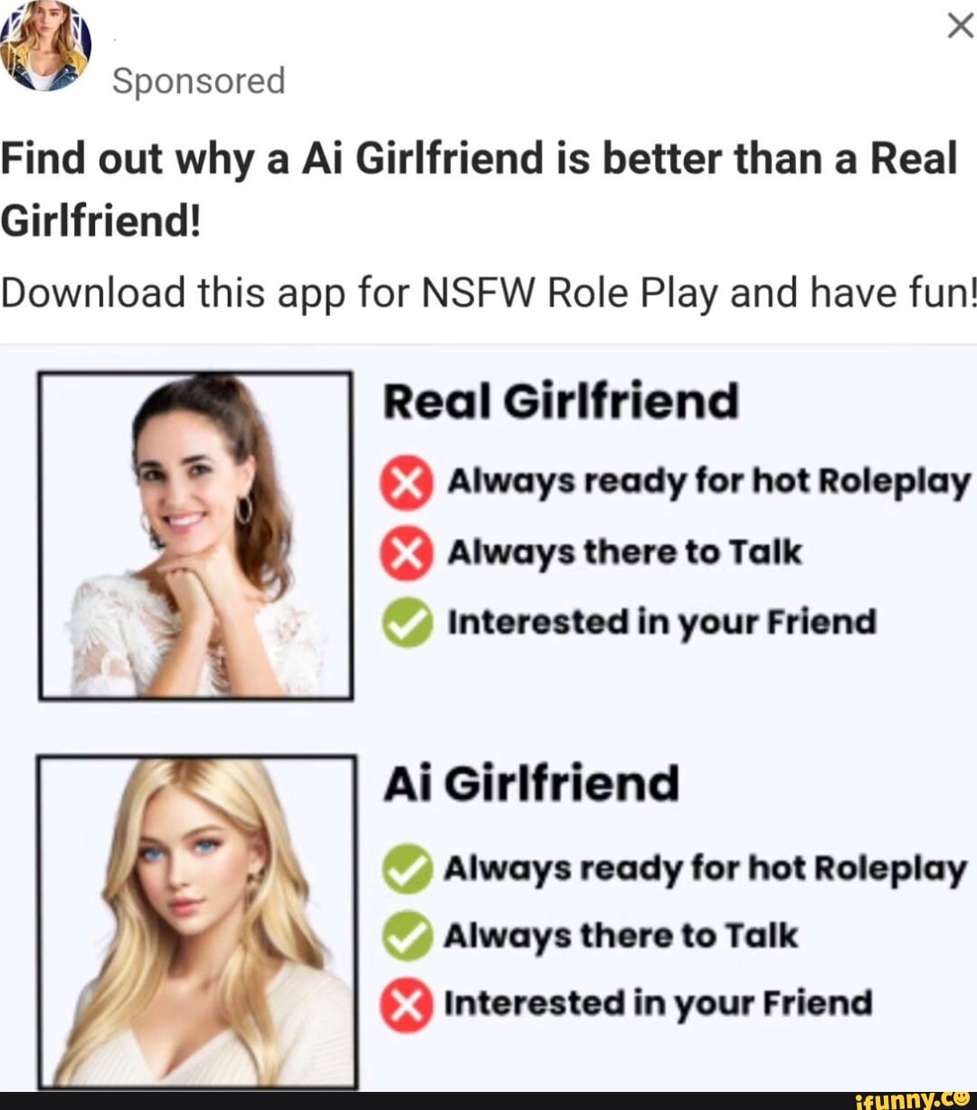 Sponsored Find out why a Ai Girlfriend is better than a Real Girlfriend!  Download this app