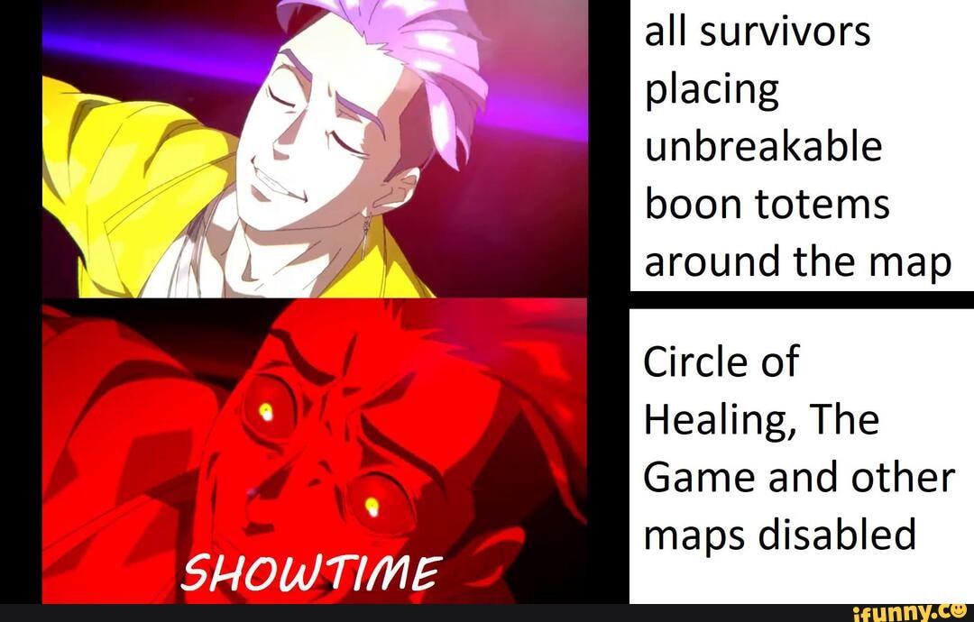 All survivors placing unbreakable boon totems around the map Circle of 