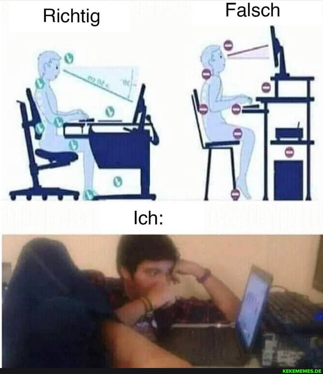 Richtig Falsch
Ich: