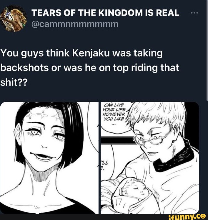 TEARS OF THE KINGDOM IS REAL You guys think Kenjaku was taking ...