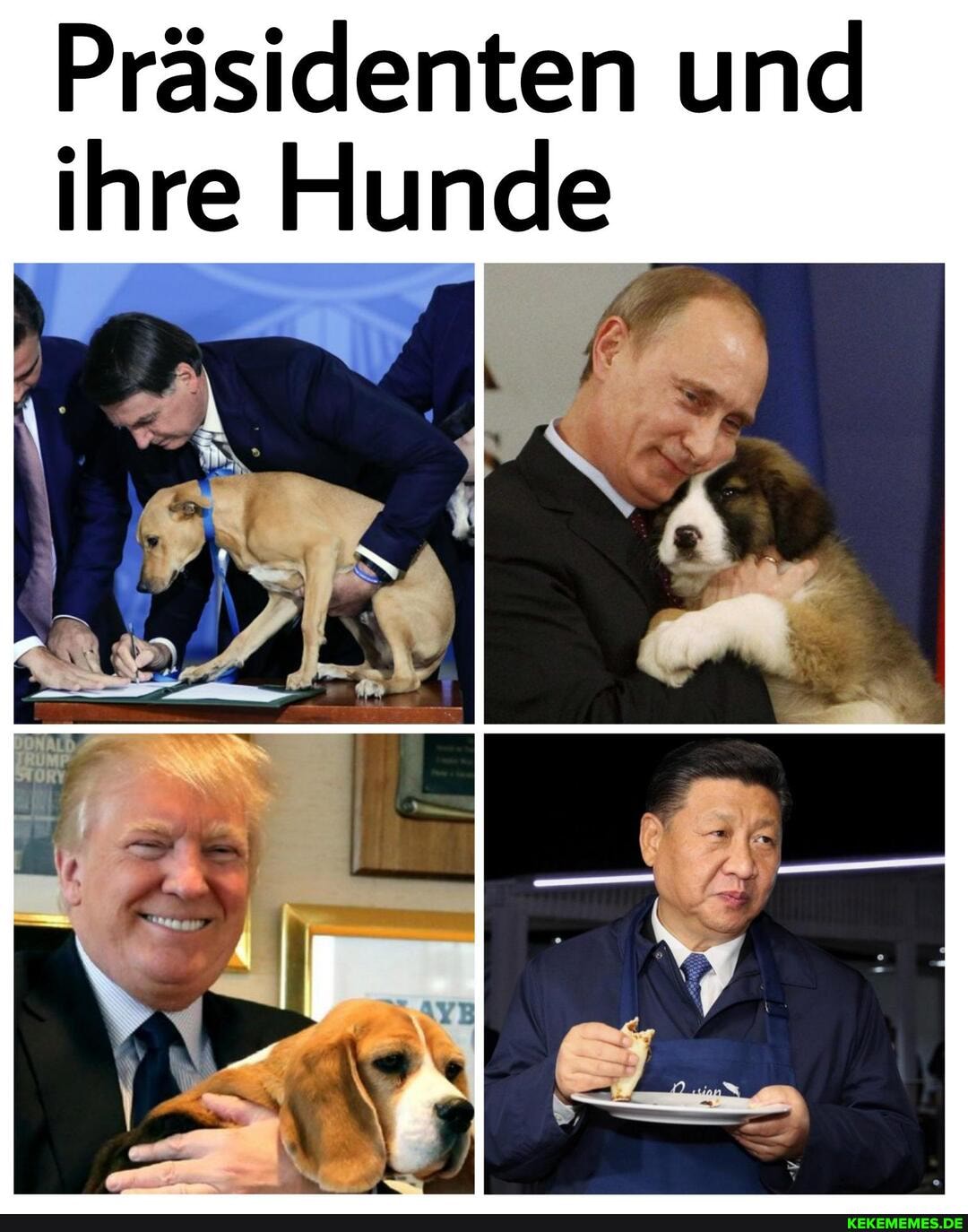 Präsidenten und ihre Hunde Keke