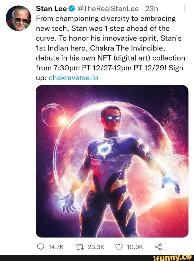 Stan Lee @ TheRealStanLee From championing diversity to embracing new ...
