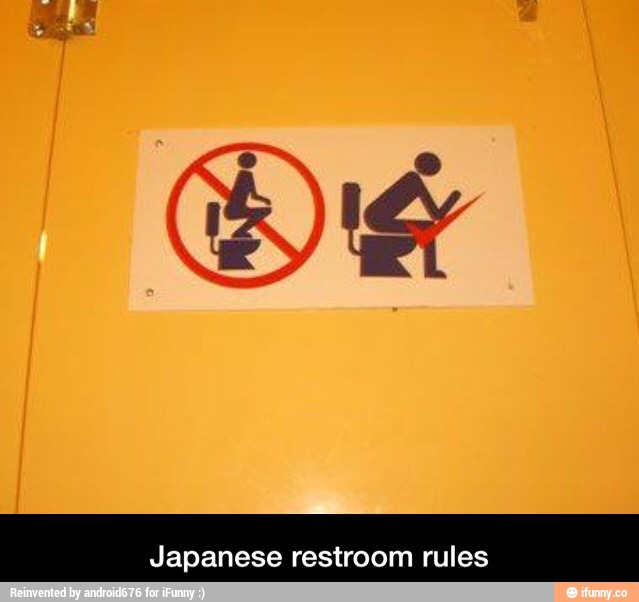 Japanese restroom rules Japanese restroom rules )